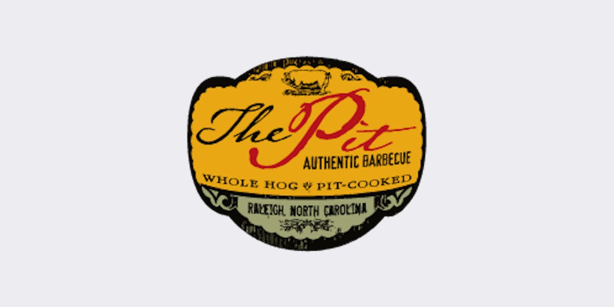 The Pit Authentic Barbecue restaurant logo - View nutrition facts, calories, and macros for menu items at 328 W Davie St, Raleigh, NC 27601