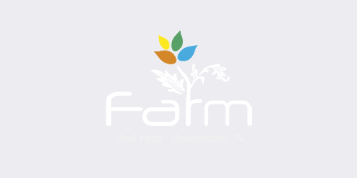 FARMbloomington restaurant logo - View nutrition facts, calories, and macros for menu items at 108 E Kirkwood Ave, Bloomington, IN 47408