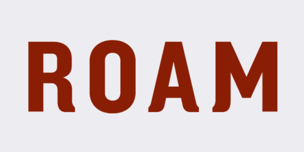 Roam Artisan Burgers restaurant logo - View nutrition facts, calories, and macros for menu items at 1923 Fillmore St, San Francisco, CA 94115