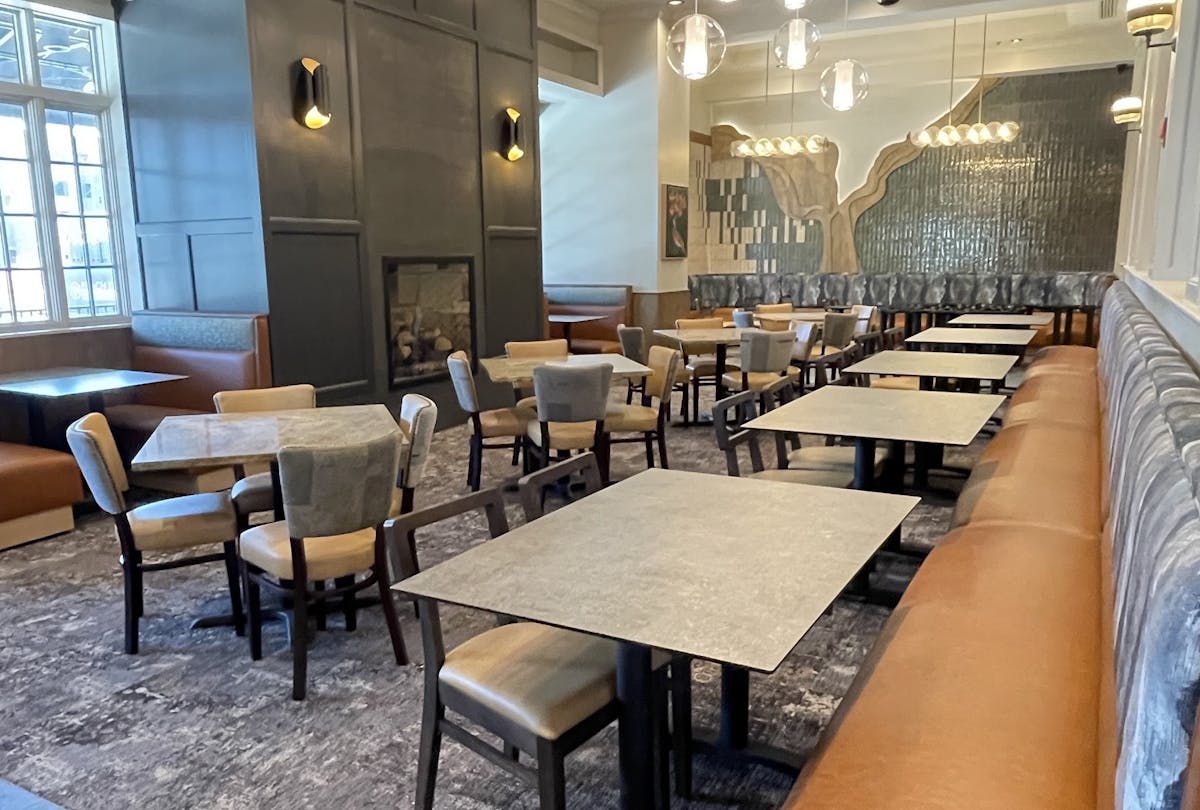 a dining area