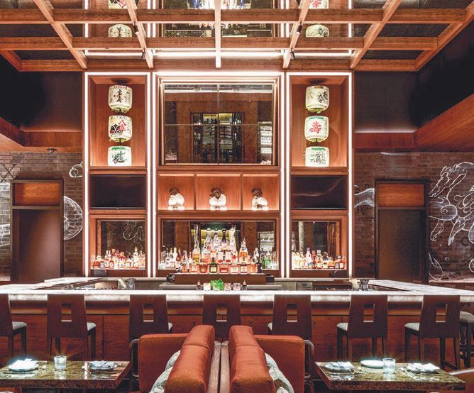 Toku in Aventura features a beautiful bar area. PHOTO COURTESY OF TOKU