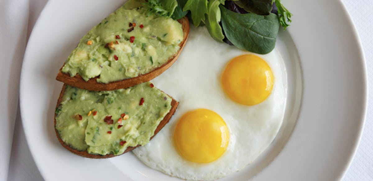 a close up of food