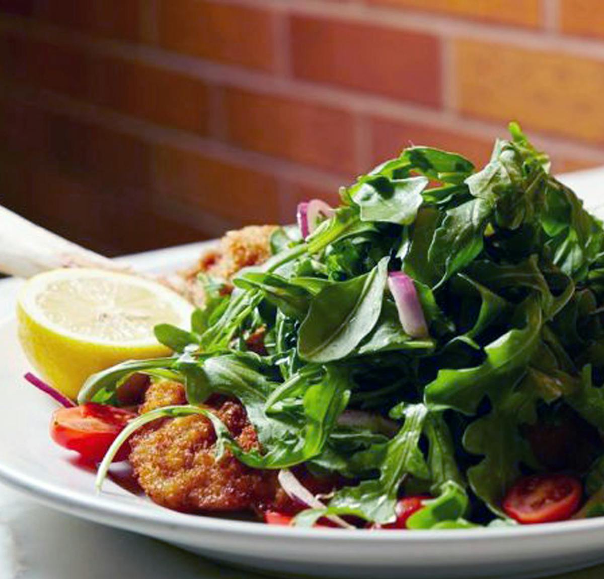a close up of food