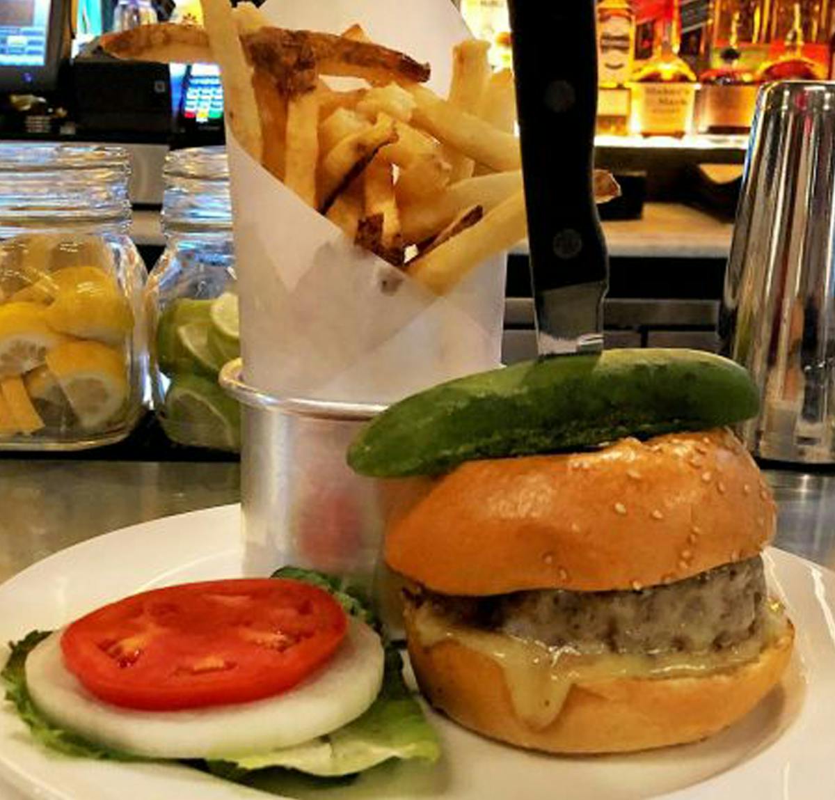 a close up of food