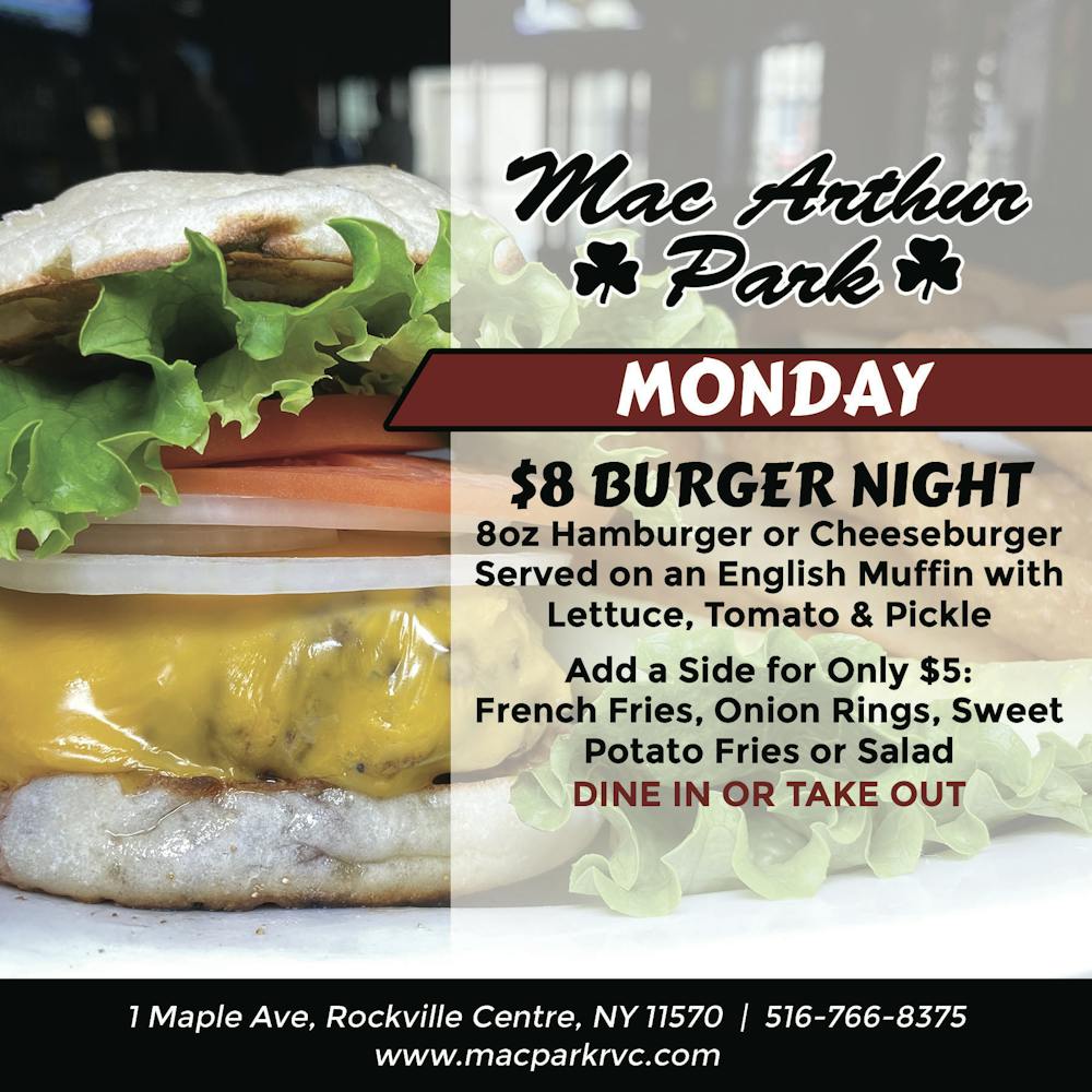 Specials | MacArthur Park Restaurant in Rockville Centre, NY