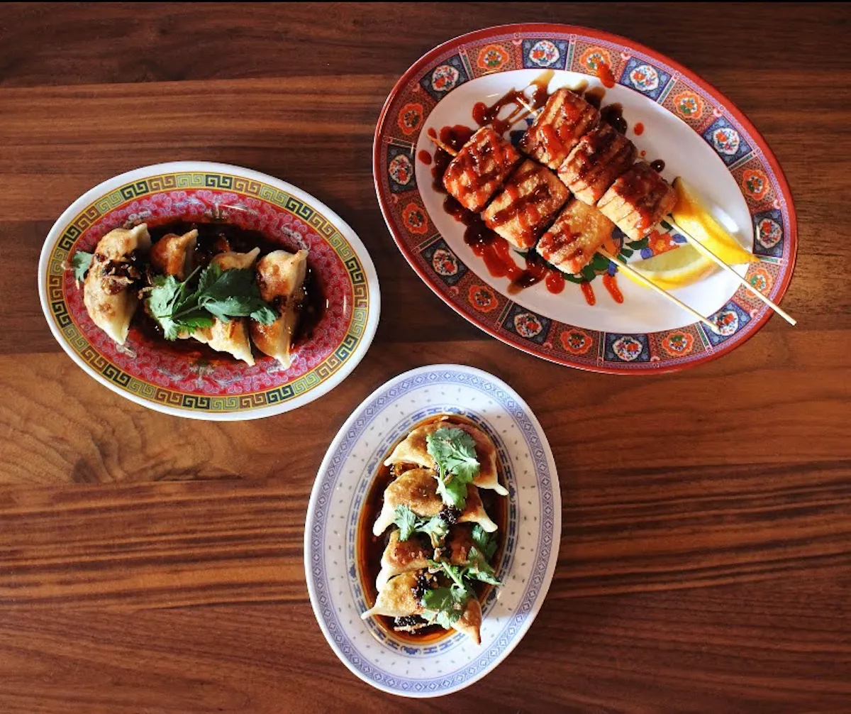 a close up of food
