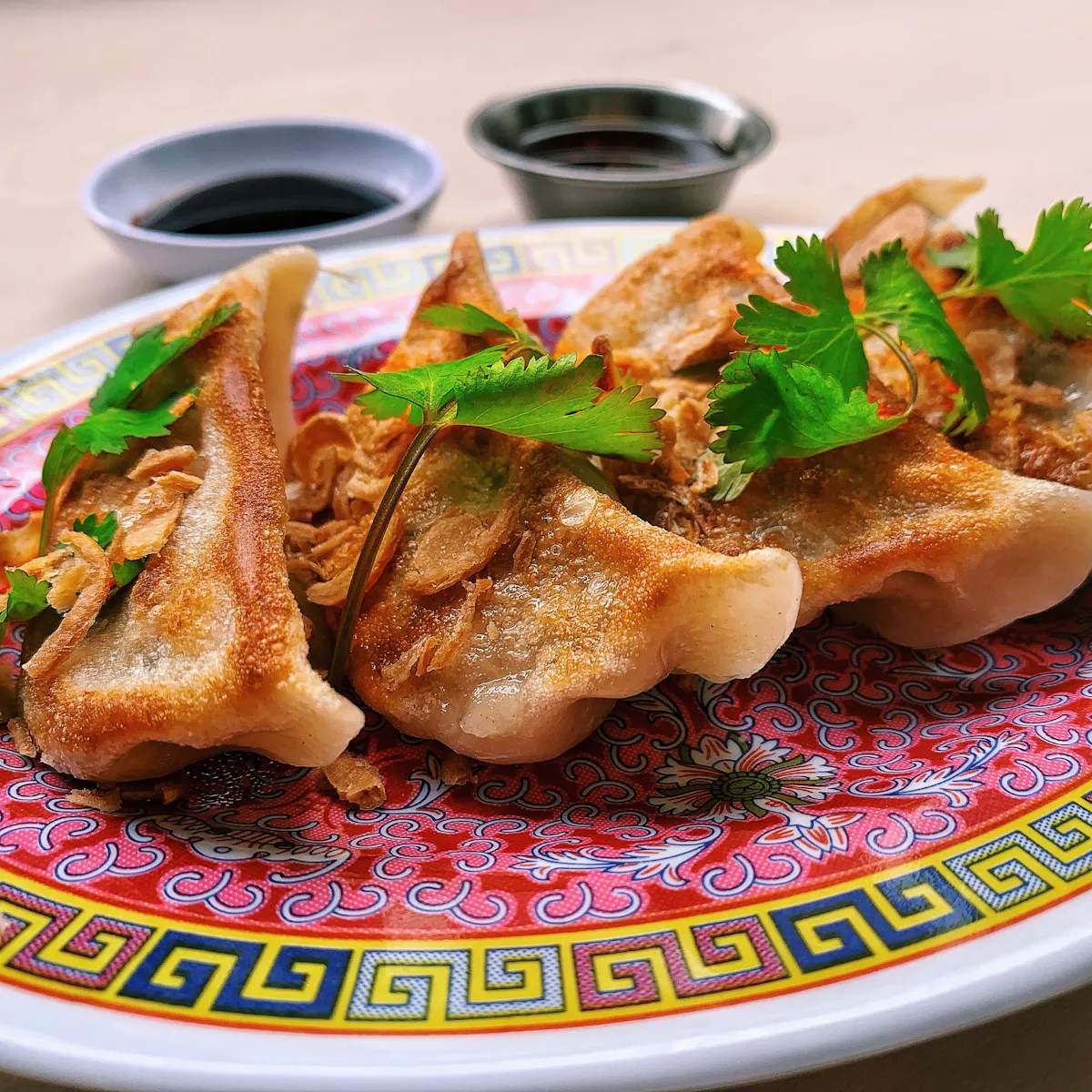 a close up of food