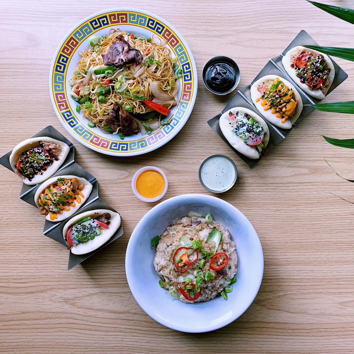 a close up of food
