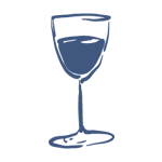 a glass of wine