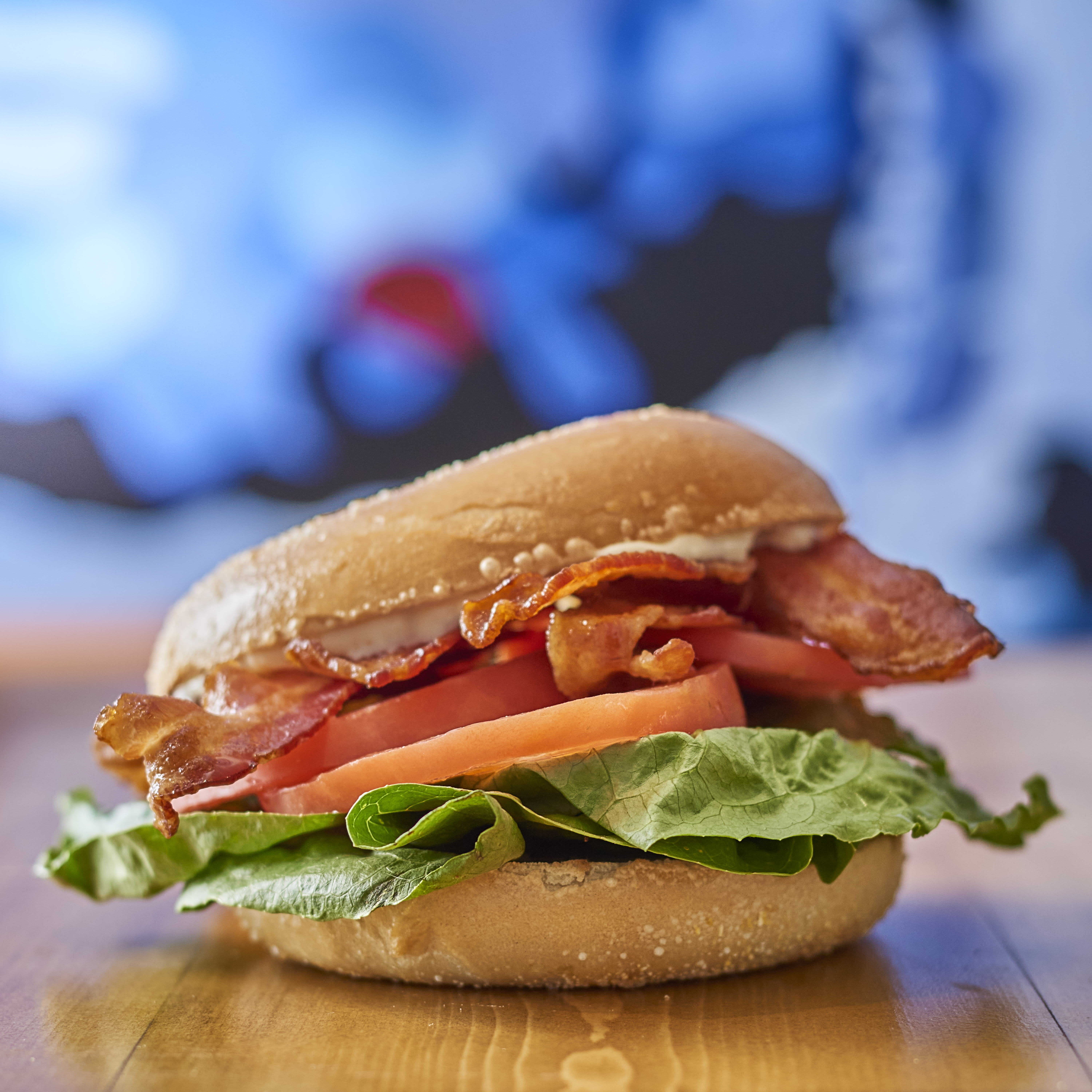 a close up of a sandwich