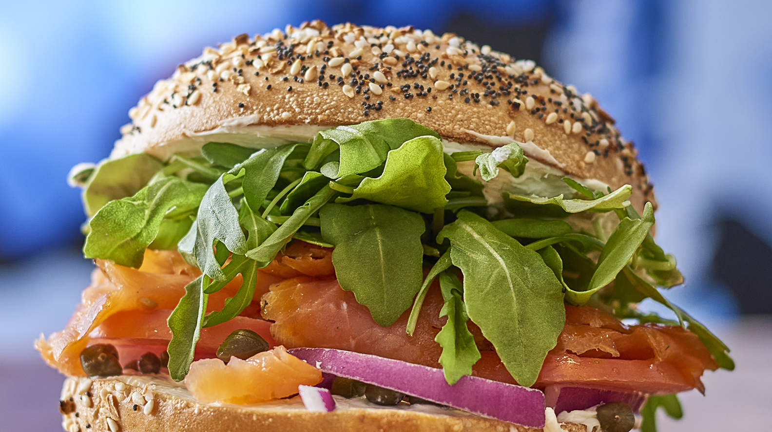 a sandwich cut in half