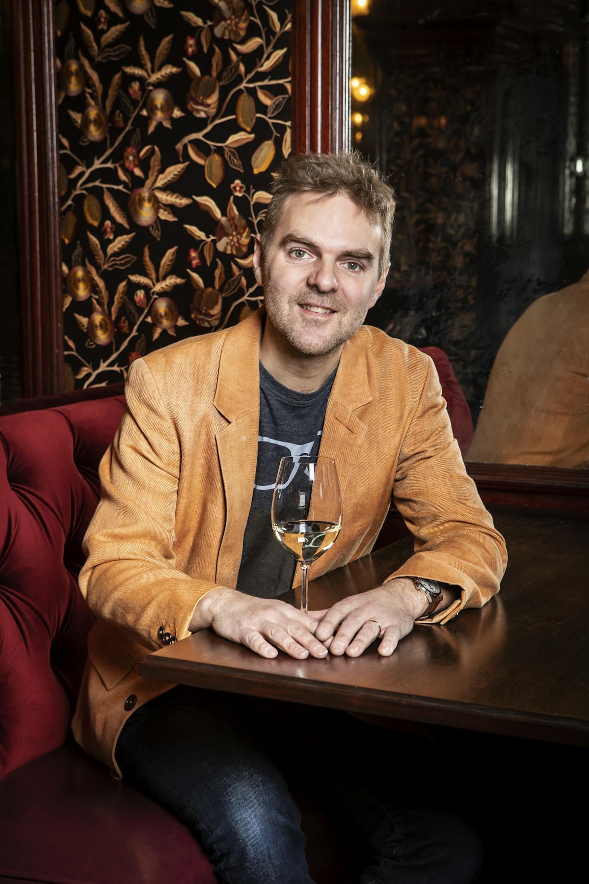 a man sitting at a table