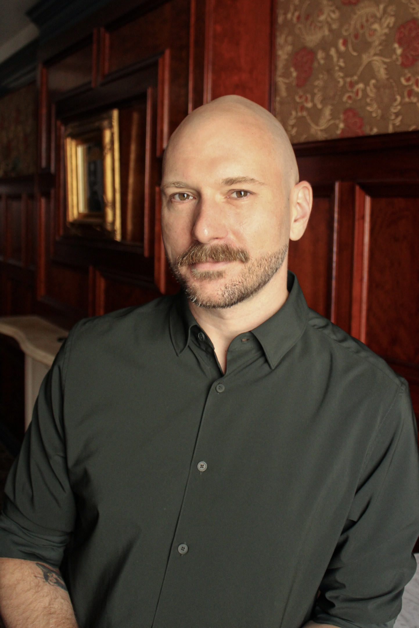 a man looking at the camera