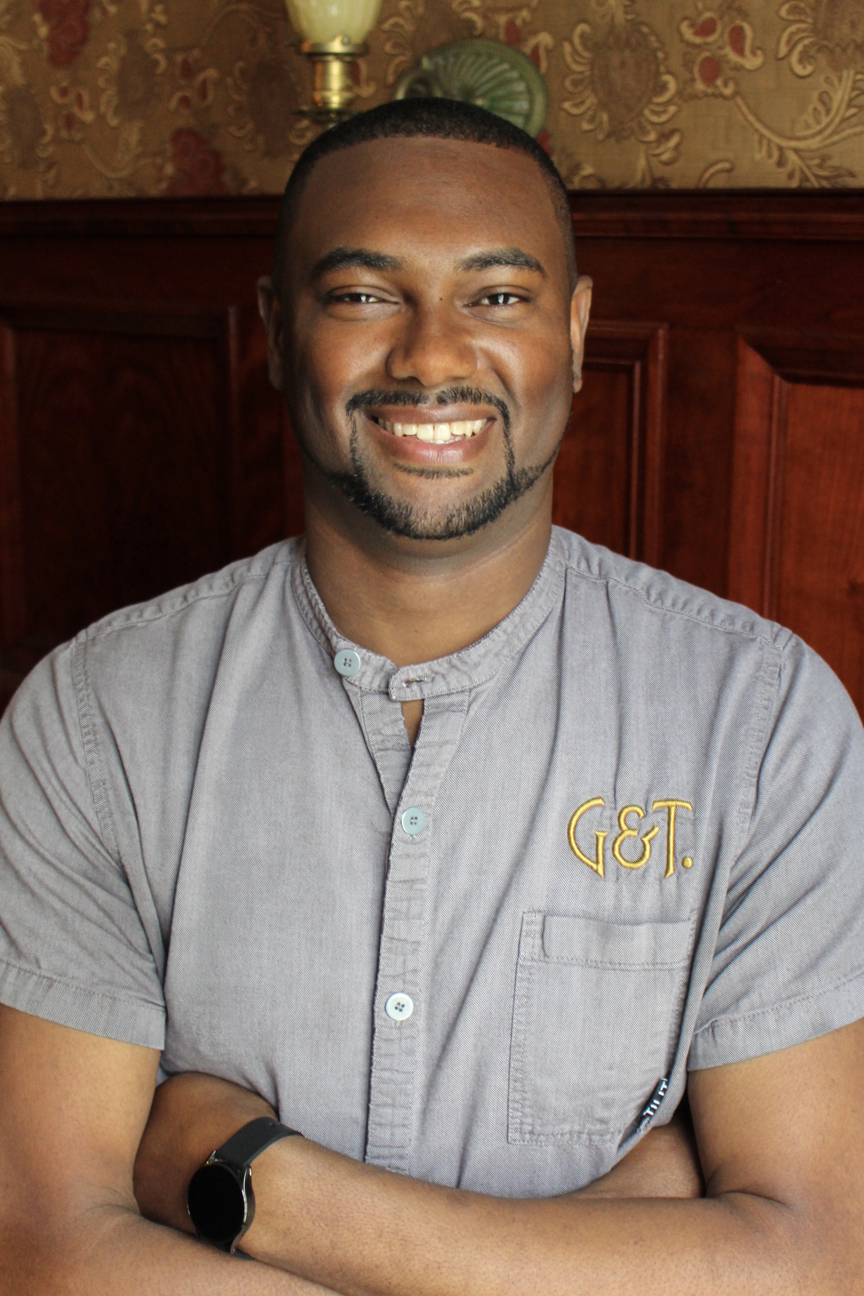 a man smiling at camera