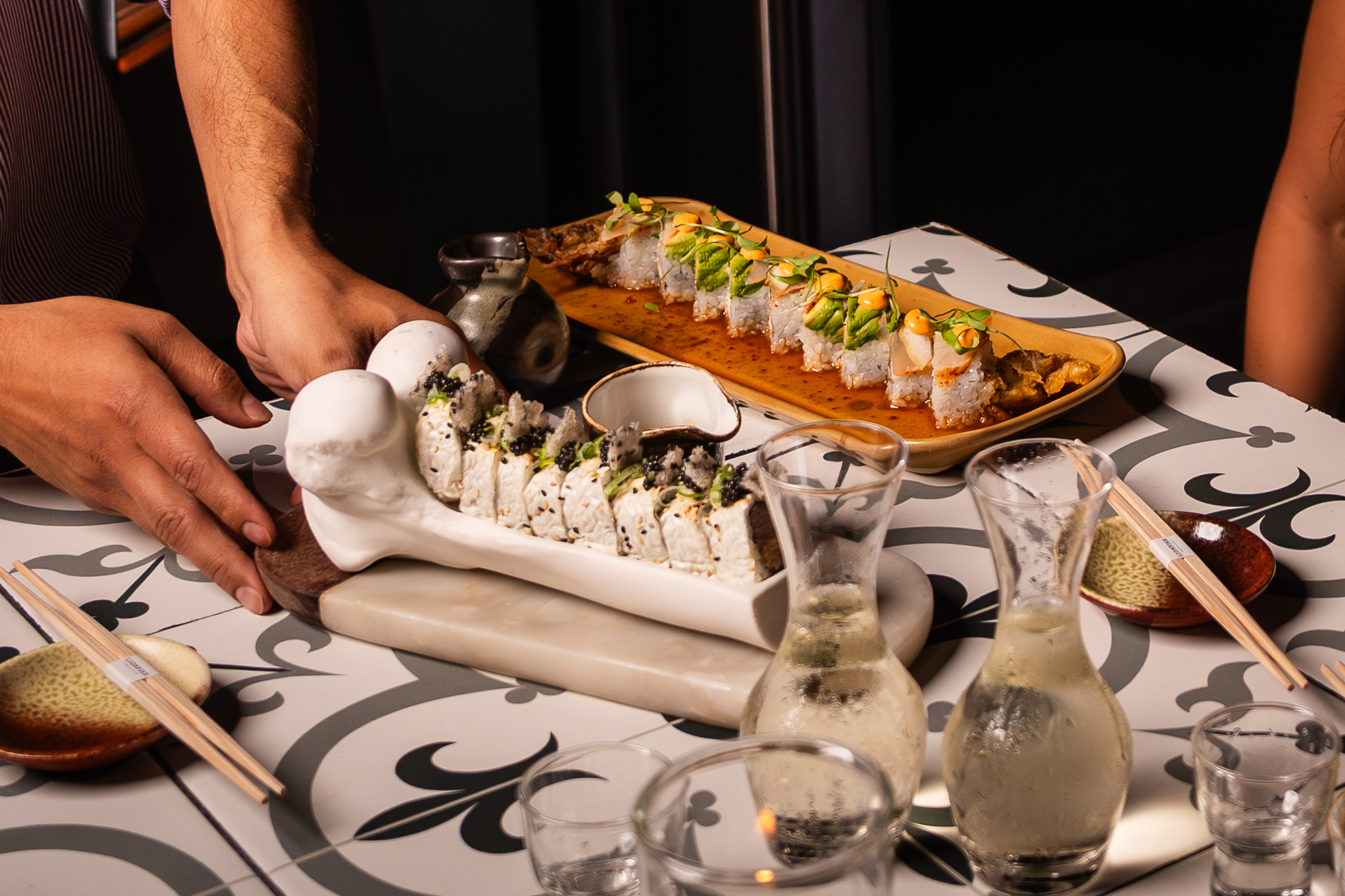 Lionfish sushi and seafood dishes San Diego restaurant