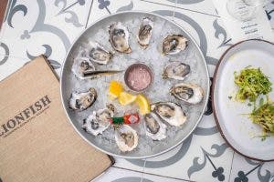 a close up of food on a table