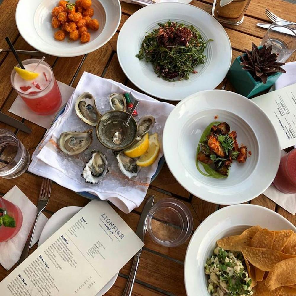 a bowl of food on a table