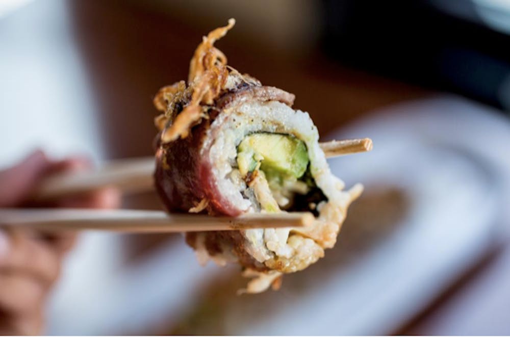 a close up of a plate of food with a fork