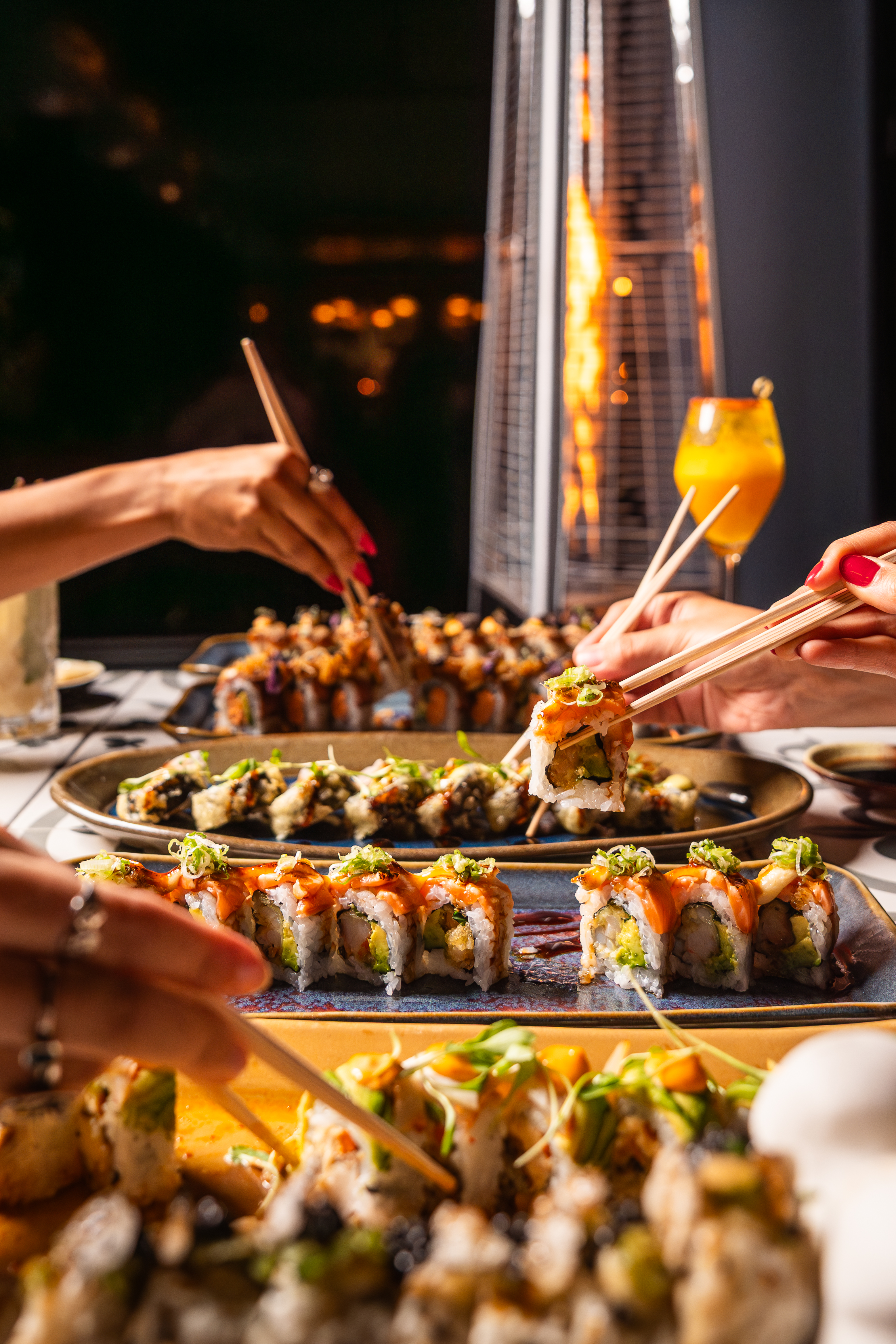 Lionfish San Diego seafood restaurant in the Gaslamp Quarter featuring fresh sushi, seafood dishes, and craft cocktails in a modern coastal dining atmosphere