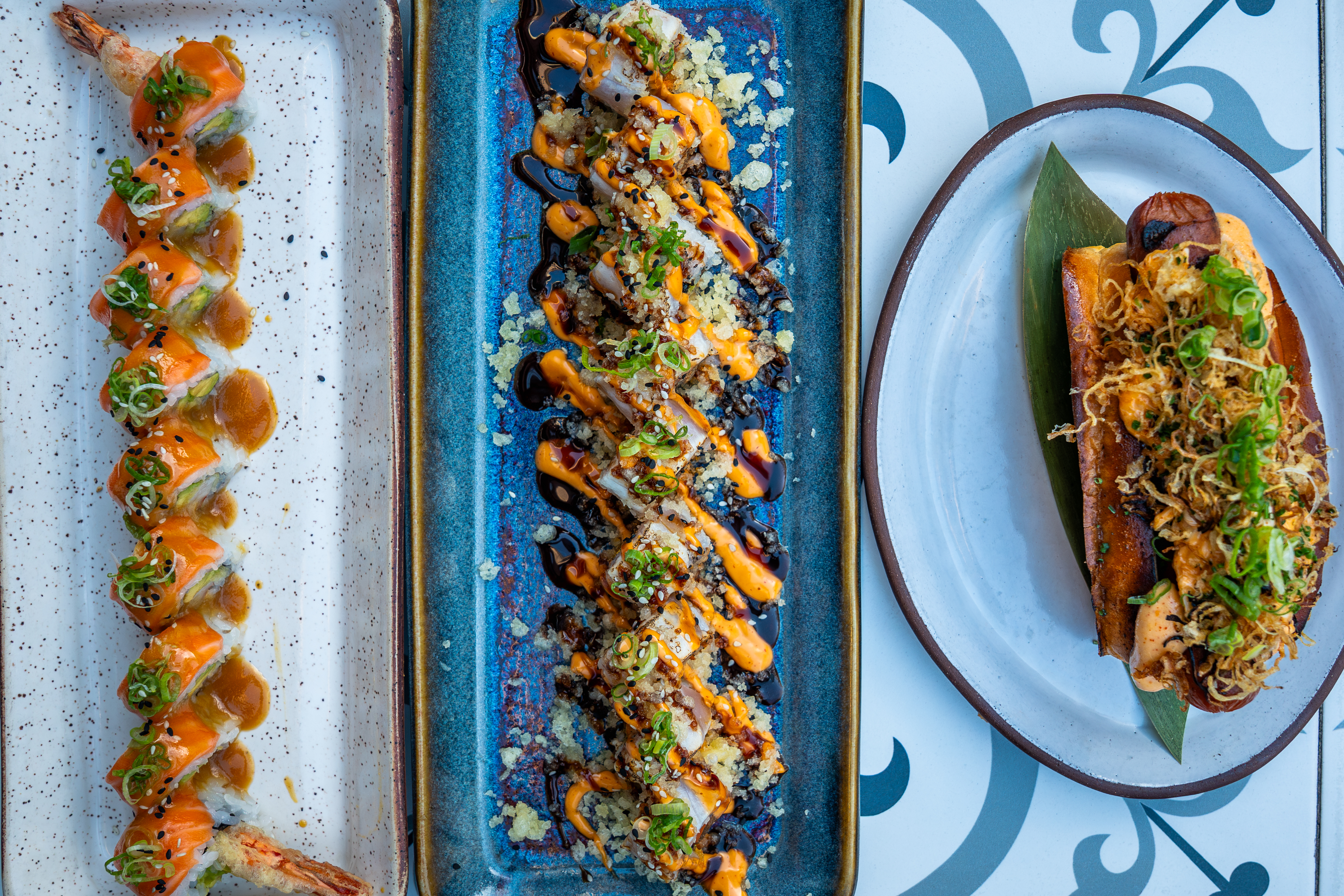 Lionfish San Diego seafood restaurant featuring fresh fish dishes, sushi, and craft martinis in a modern Gaslamp dining setting.