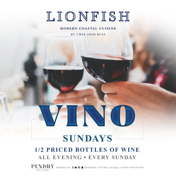 Wine Lovers Unite for Vino Sundays at Lionfish Lionfish Modern