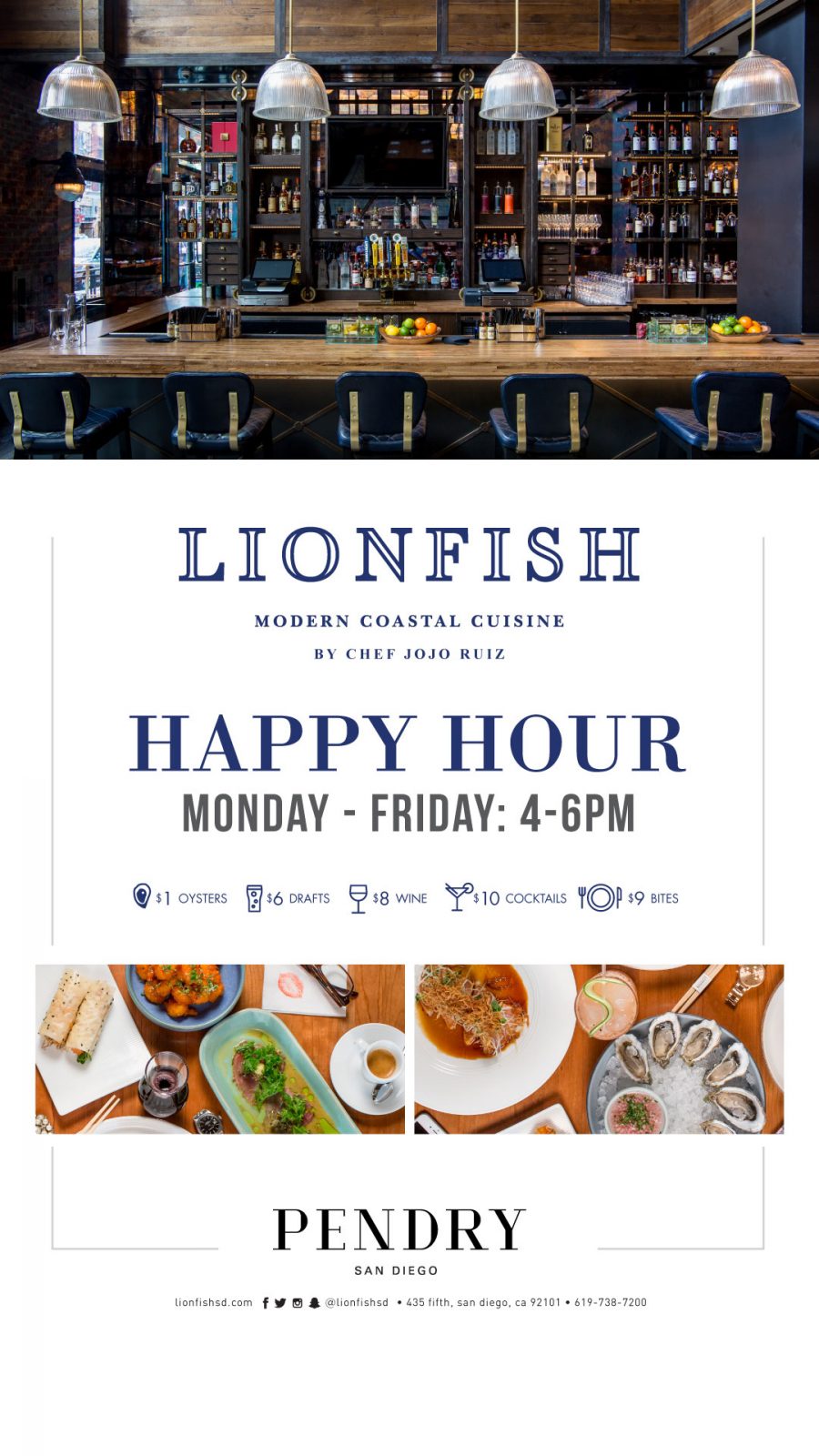 We Have the Best Happy Hour in San Diego Lionfish Modern