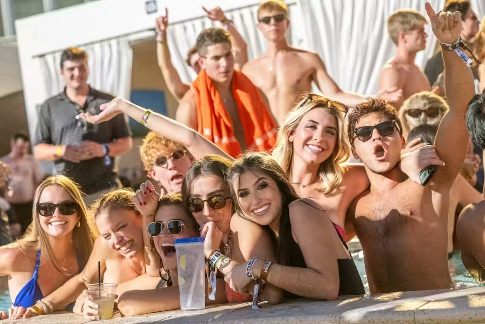Tailgate Beach Club 50000 square foot sports pool venue Las Vegas