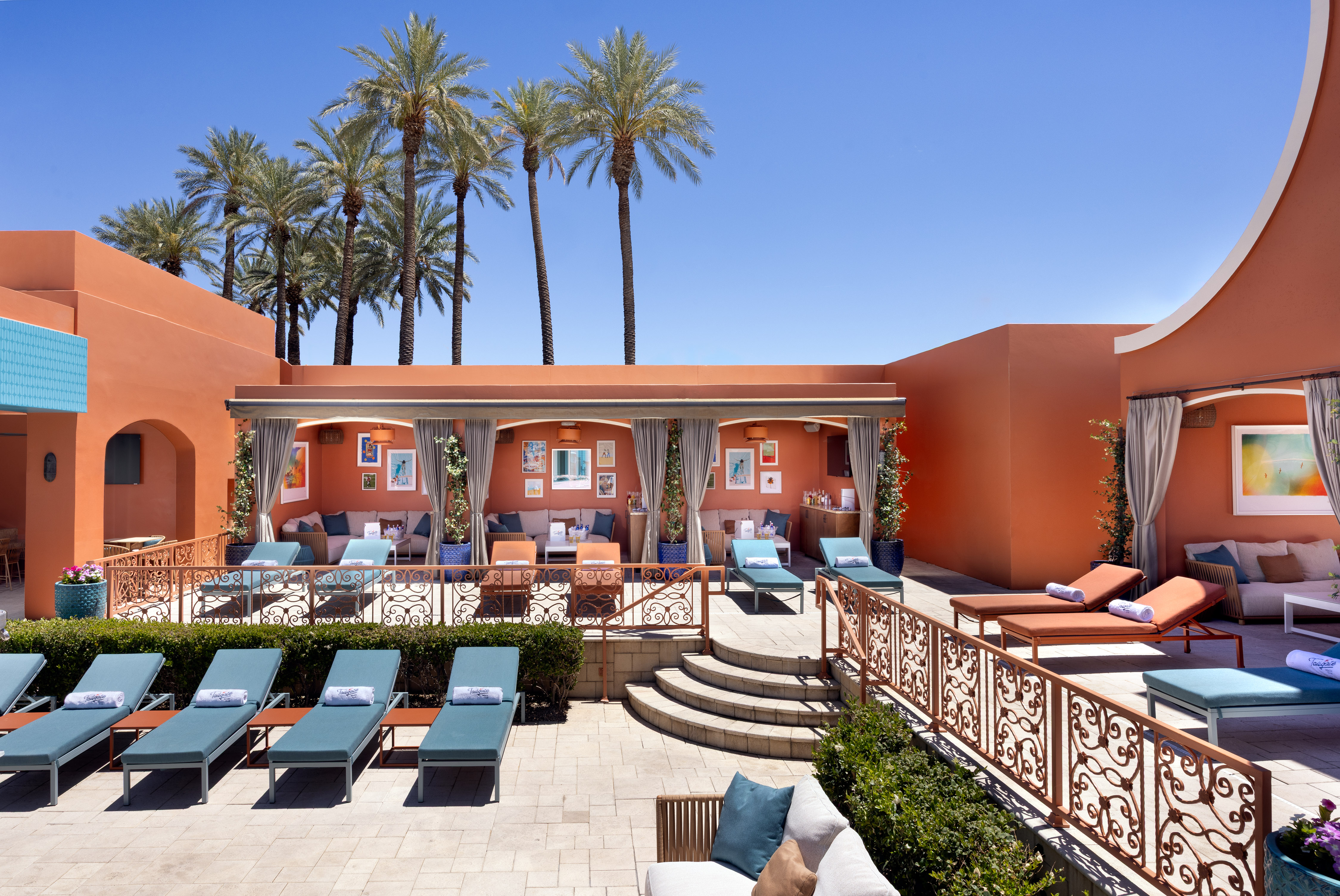 Tailgate Beach Club cabanas for a Las Vegas pool party at Mandalay Bay