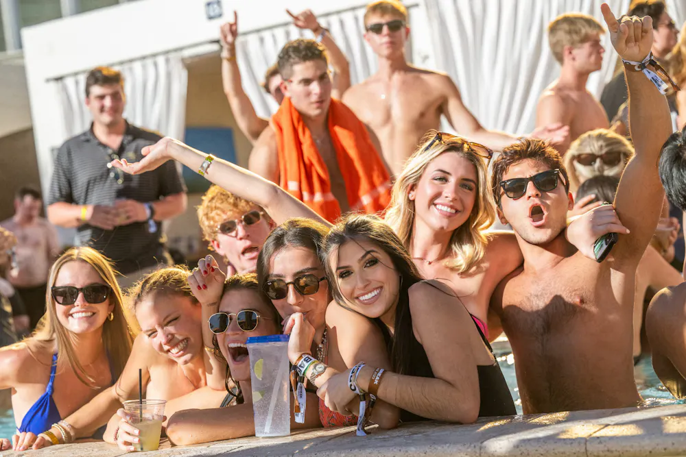 Tailgate Beach Club 50000 square foot sports pool venue Las Vegas