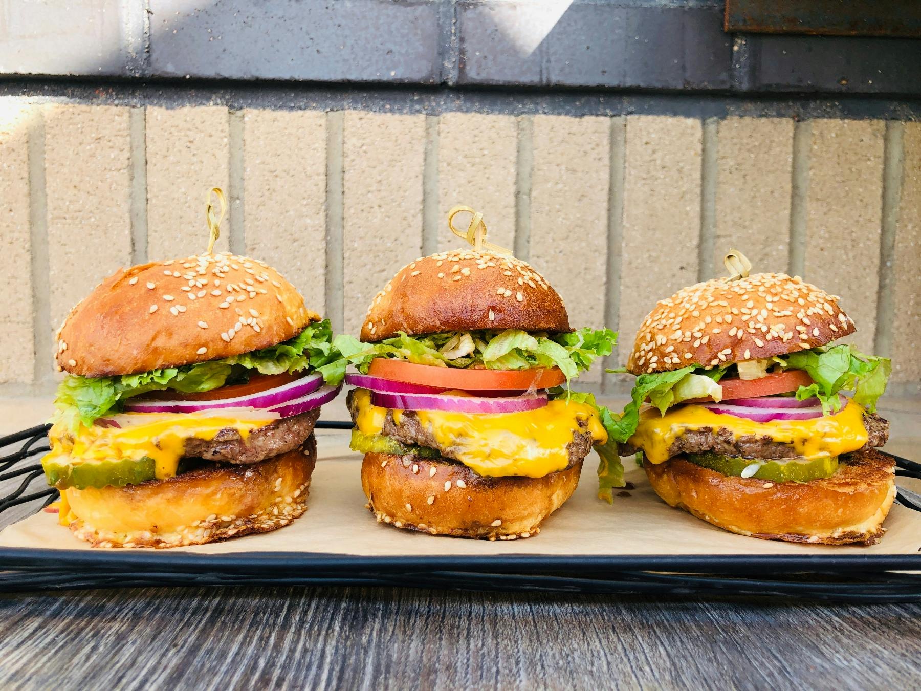 a large sandwich sitting on top of a table