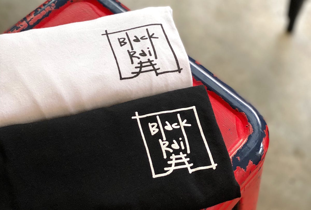 a close up of a black bag