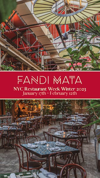 Restaurant Week Fandi Mata Mediterranean Restaurant in Brooklyn, NY