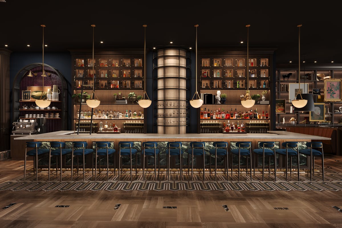 a store inside of a building