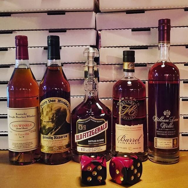 An array of liquors
