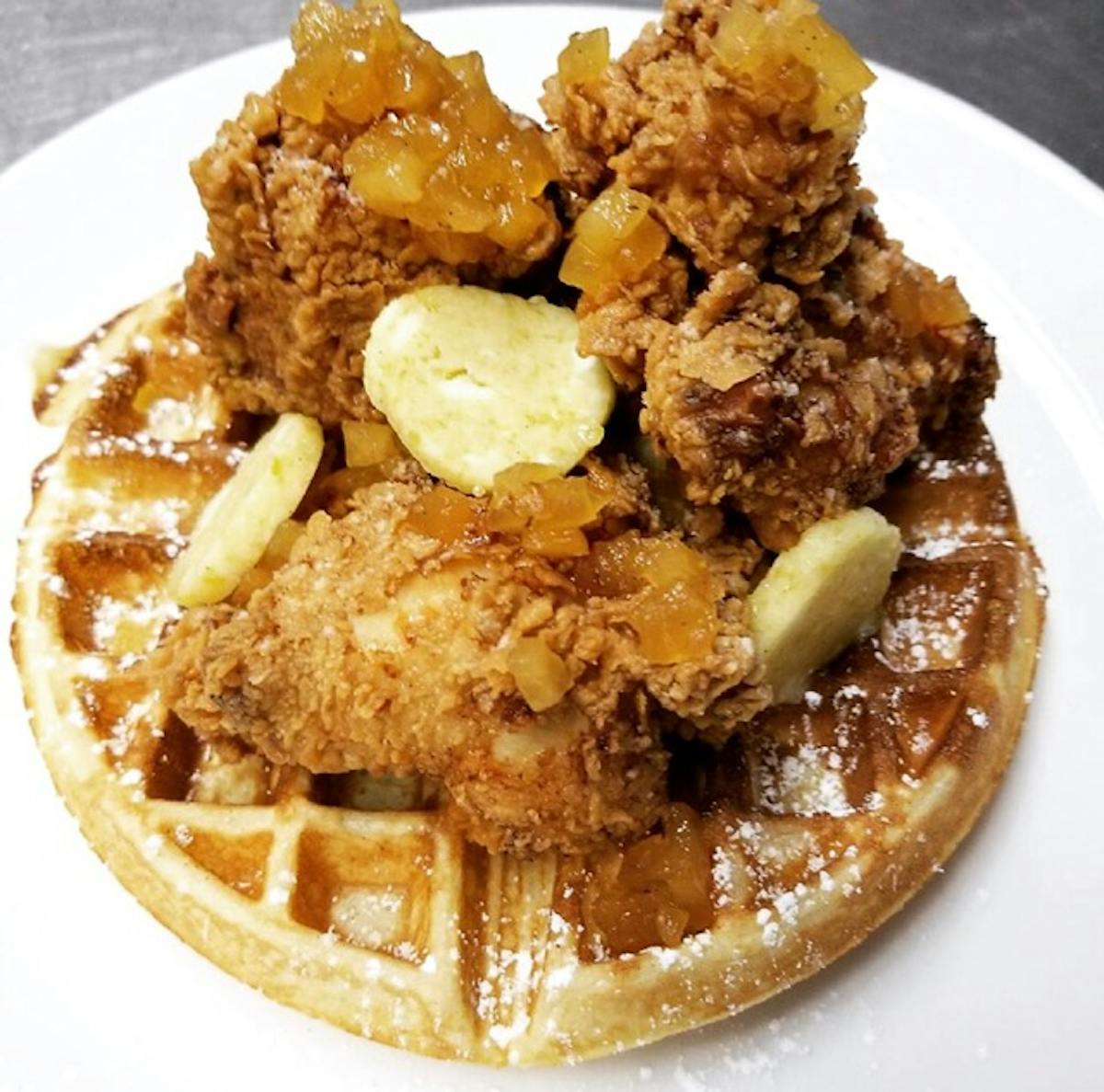 a plate of food