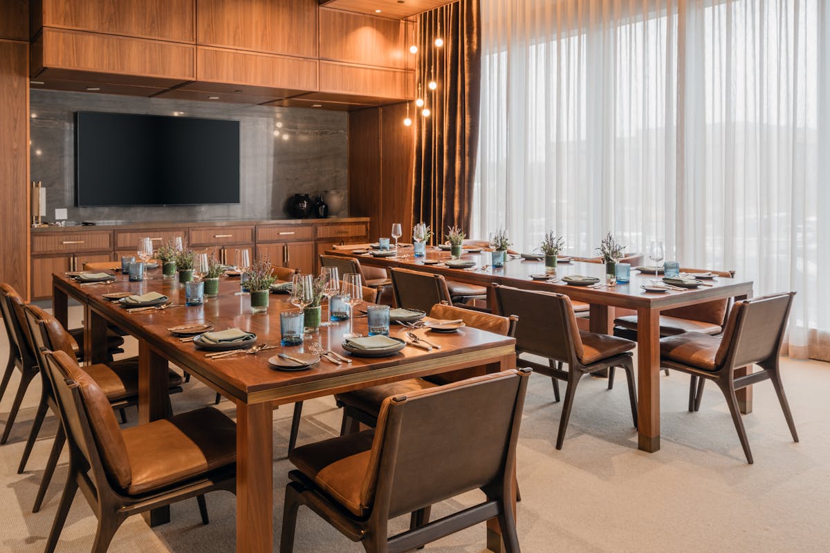 a dining room