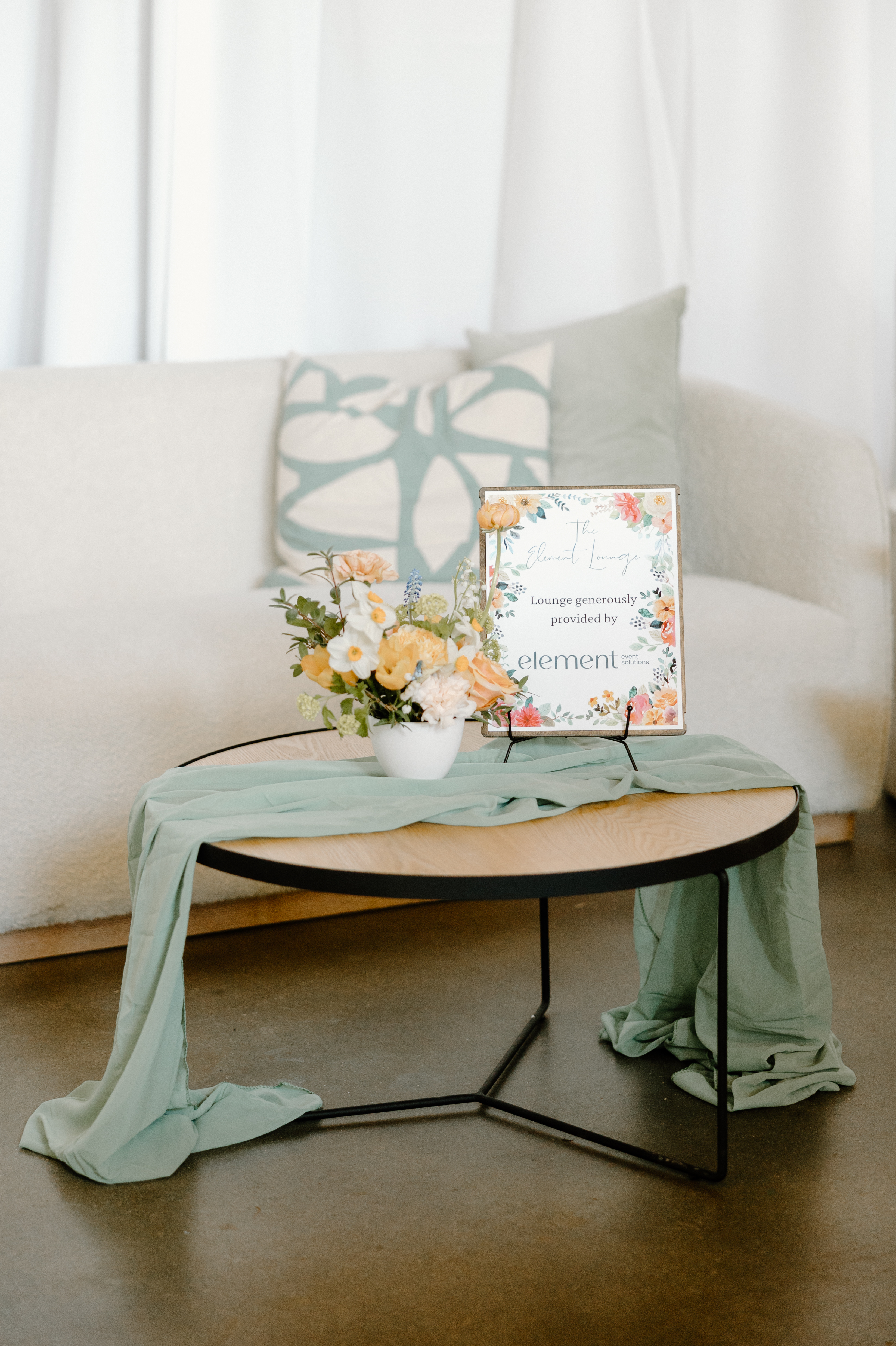 Decor set up at Truffles Spring Fling by Elements Decor Company Vancouer