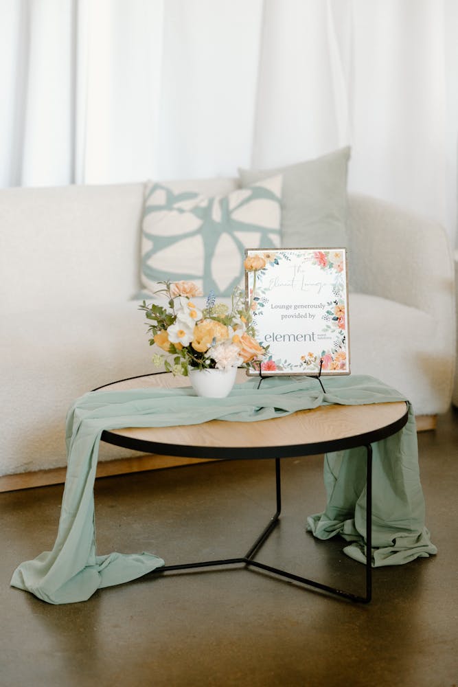 Decor set up at Truffles Spring Fling by Elements Decor Company Vancouer