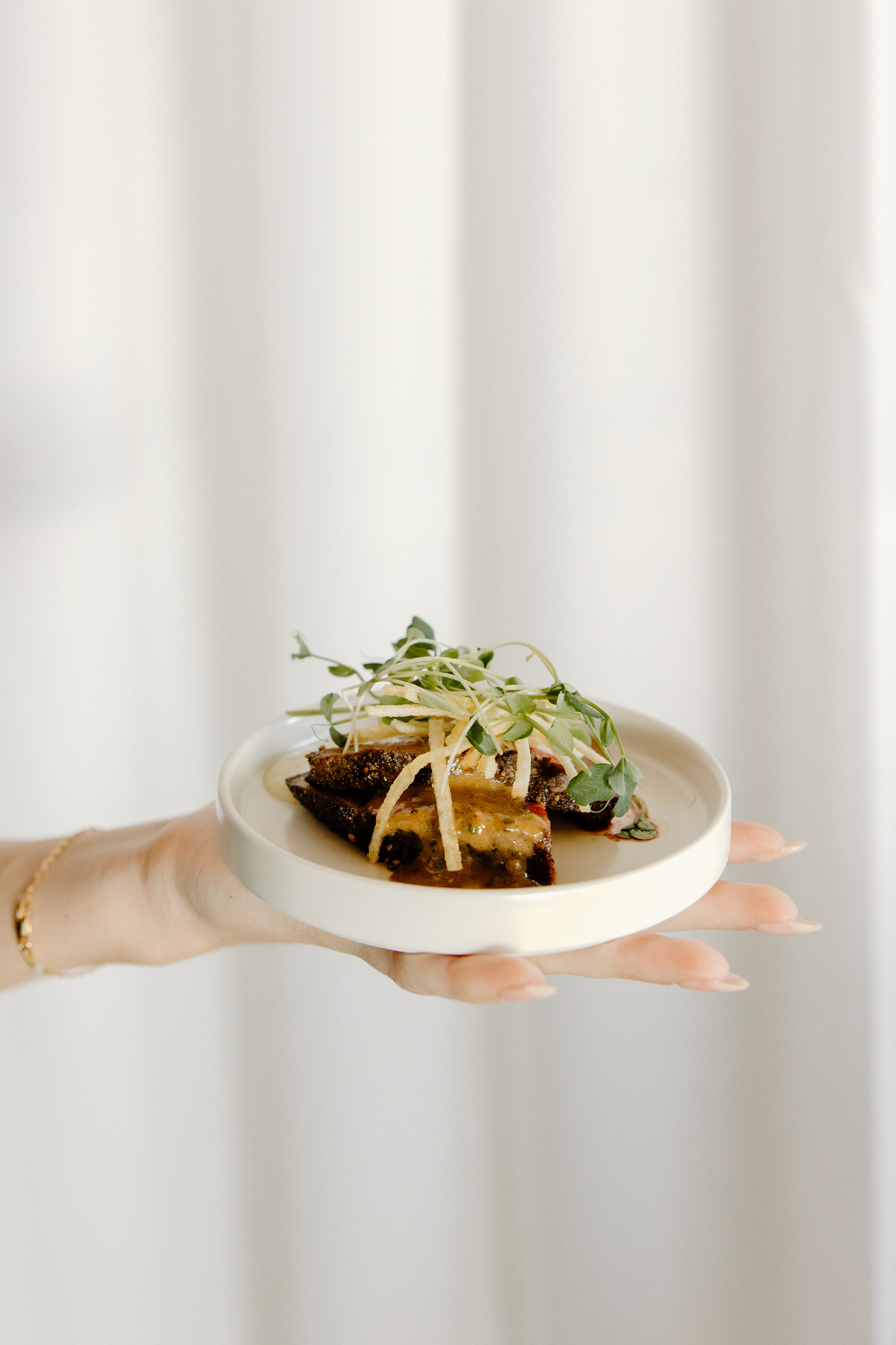 Steak and frites dish by Truffles Fine foods