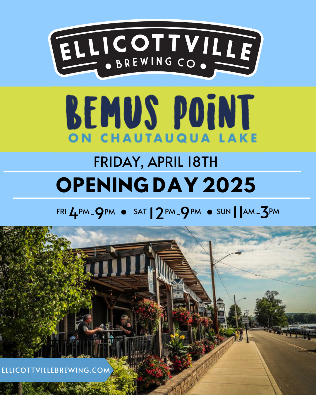 Bemus Point | Hours + Location | Ellicottville Brewing Co. | Craft ...