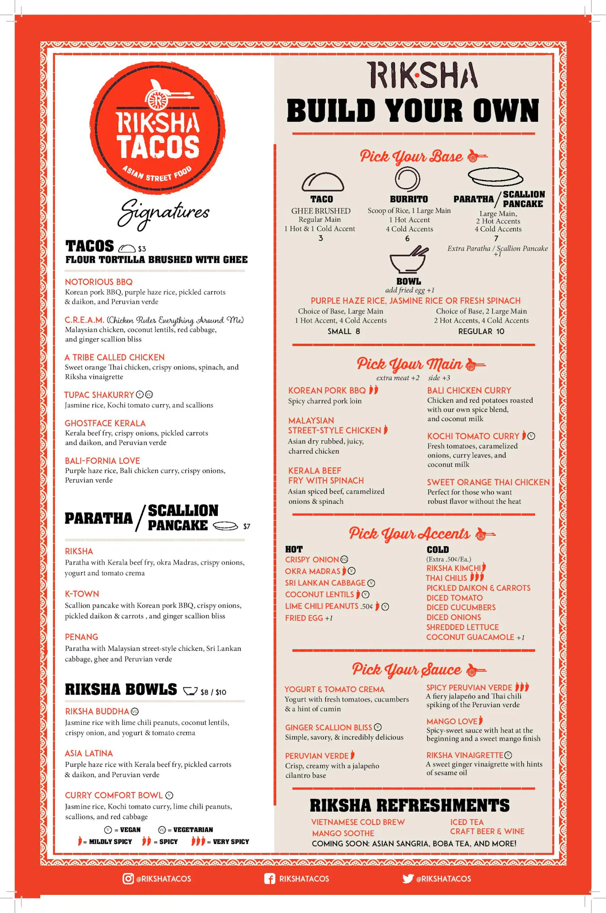 Menus Riksha