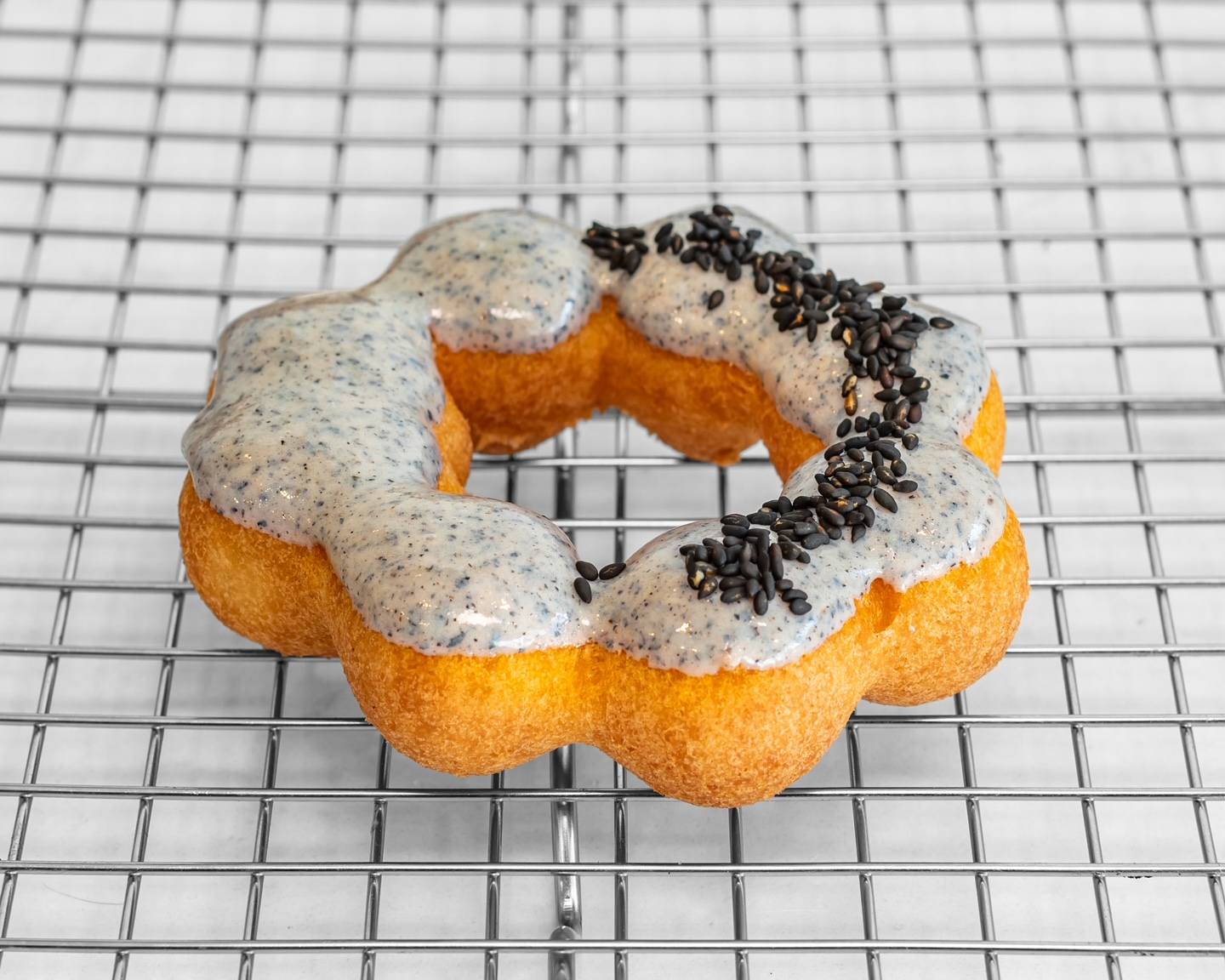 Black Sesame Mochi Donut