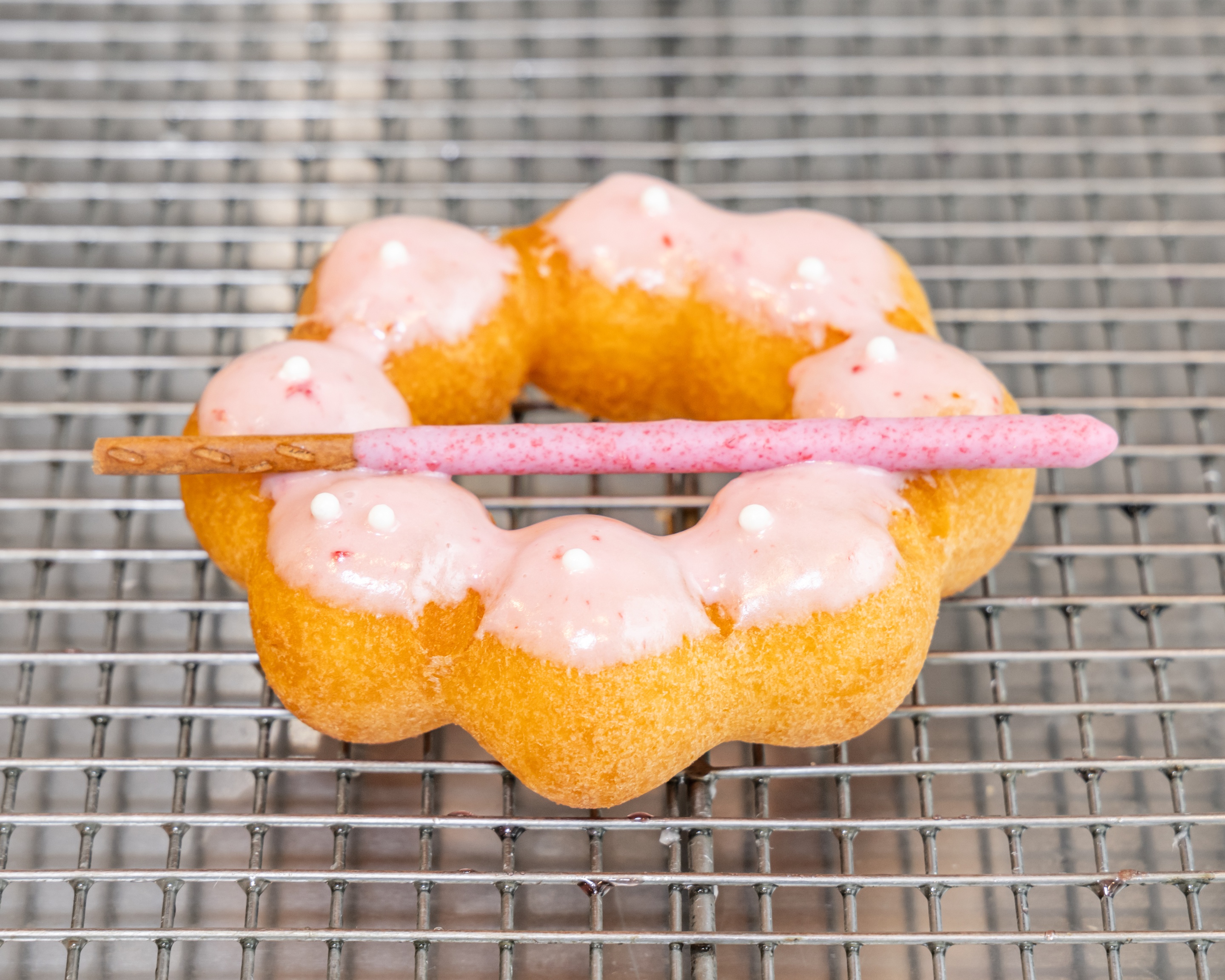 Strawberry Mochi Donut