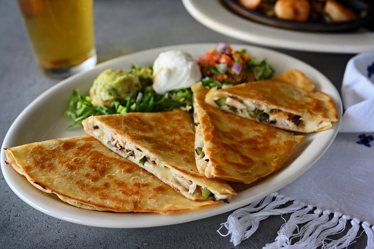 a plate of food on a table