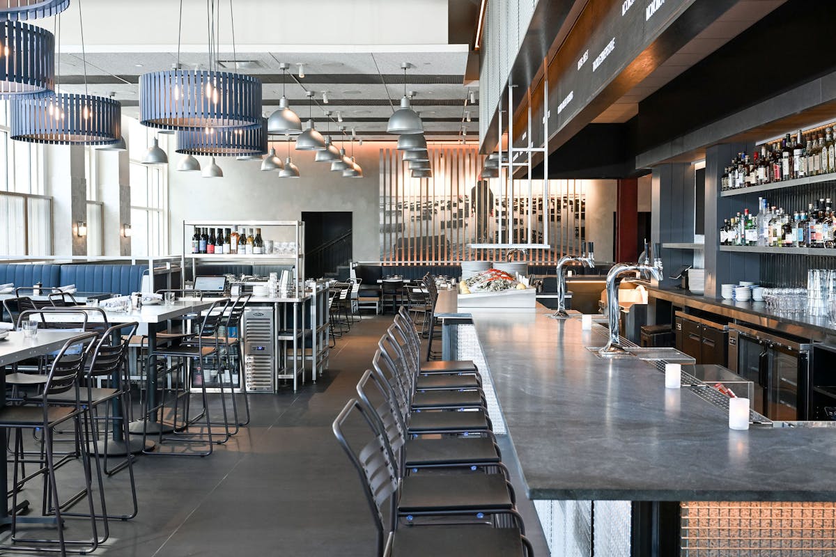 Bar and Lounge into Dining Room