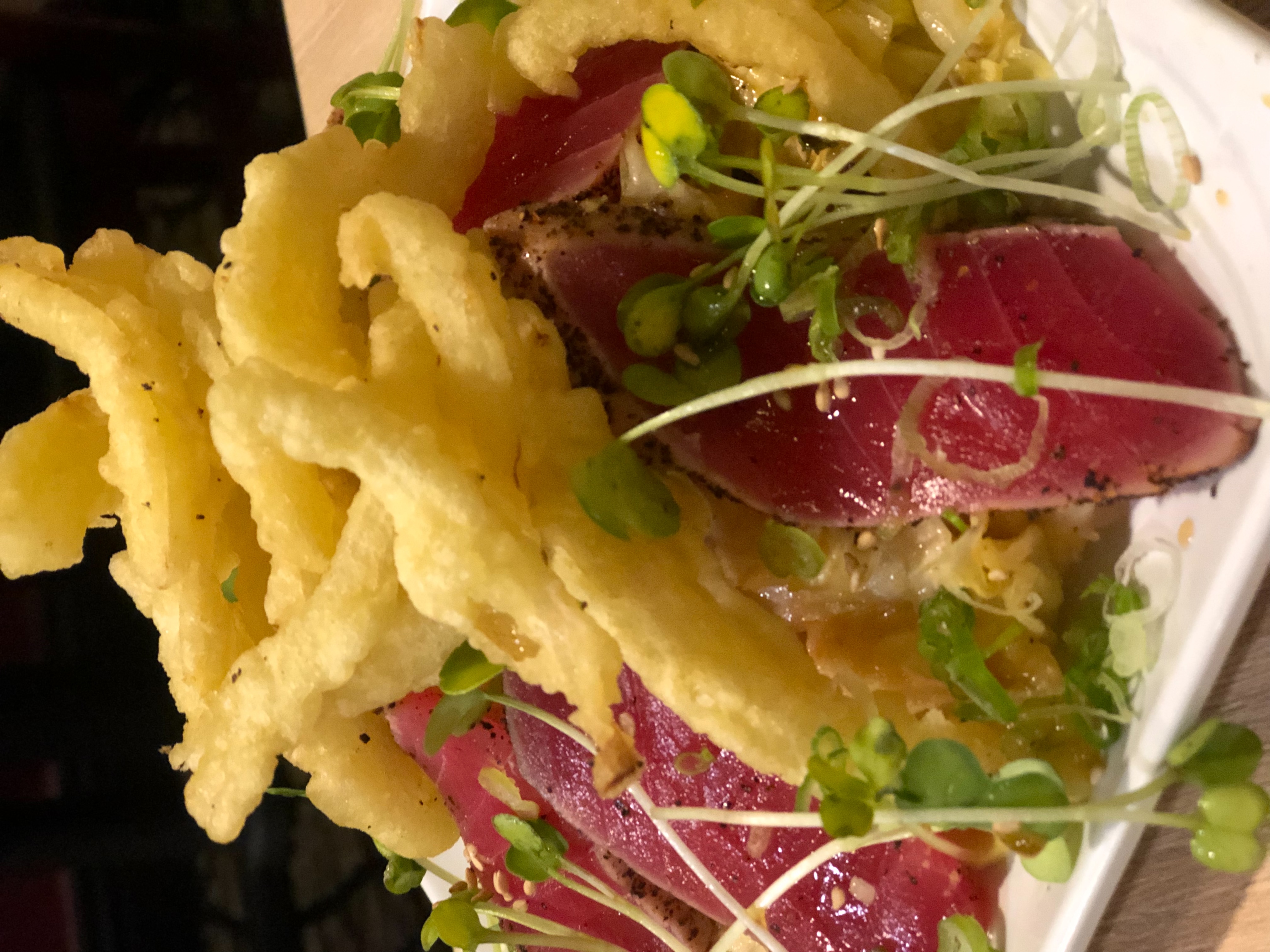 a close up of a plate of food