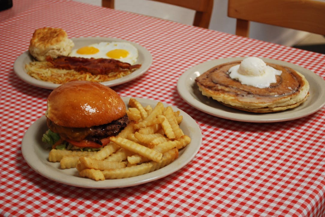 a plate of food on a table