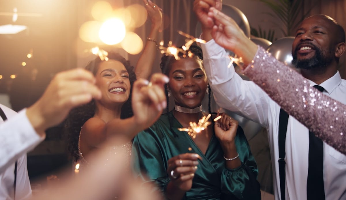 people celebrating new years eve