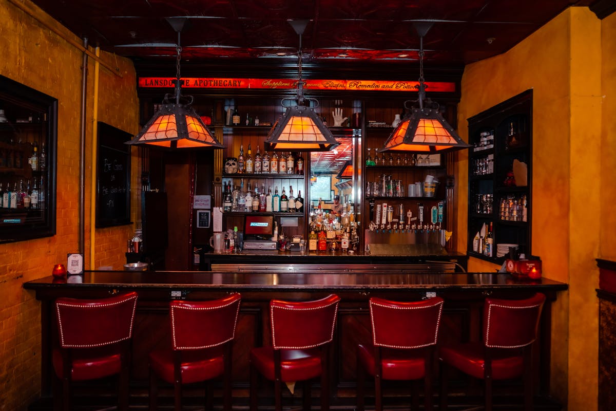 the lansdowne pub's whiskey offerings, boston ma