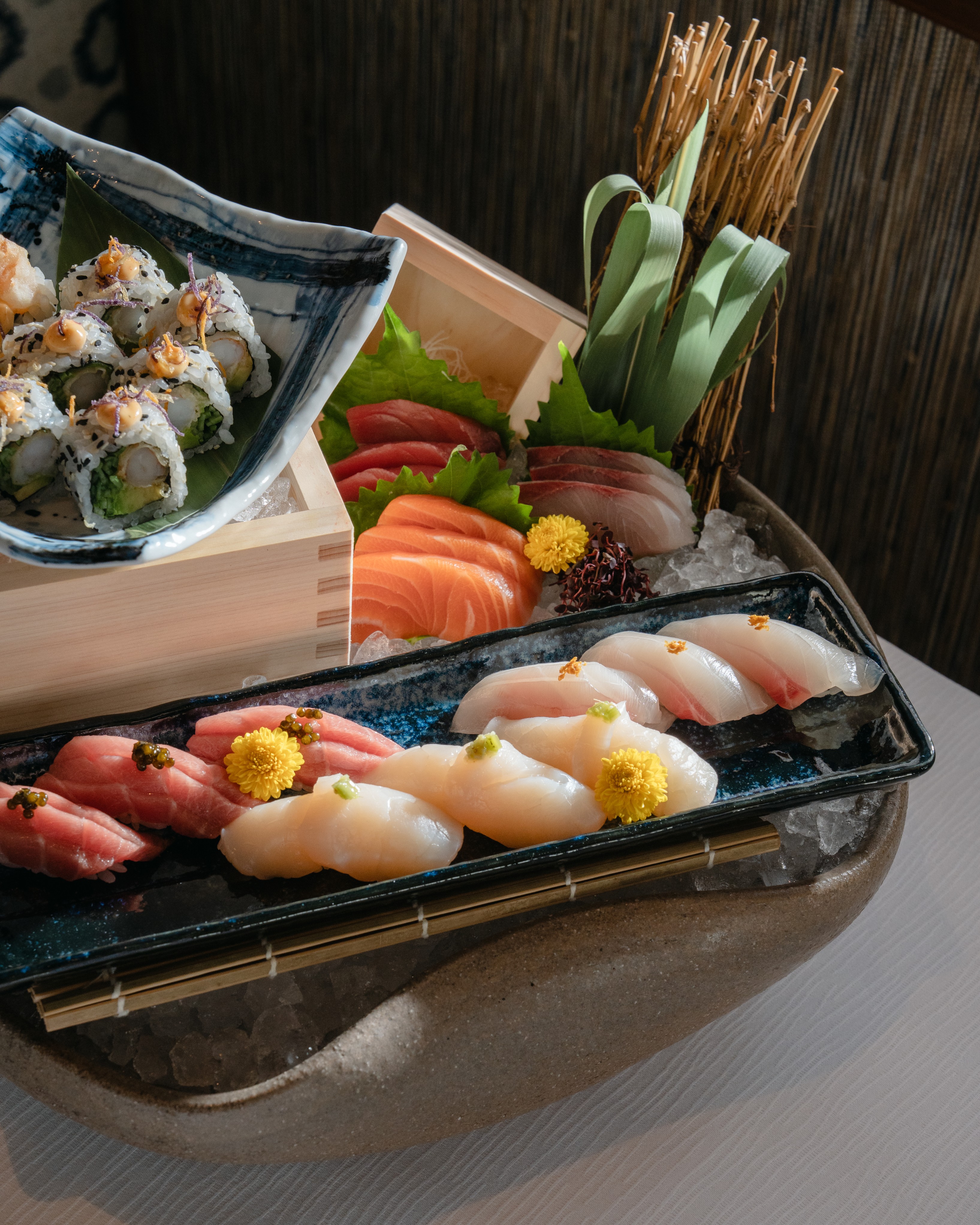 a bunch of food sitting on a table